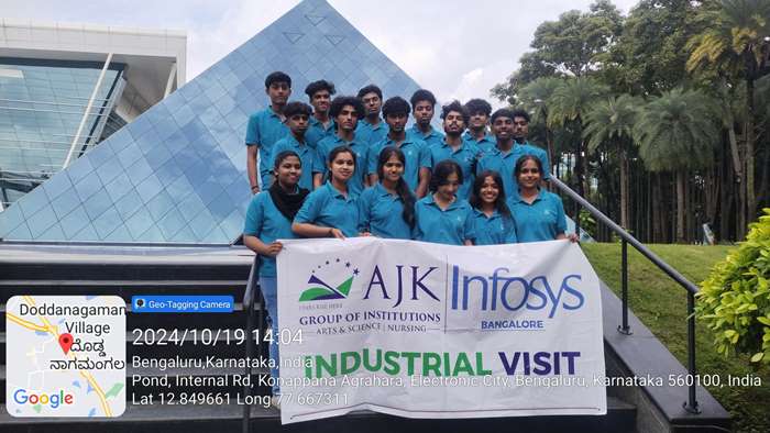 AJK College Students industrial visit to Infosys Bangalore 4